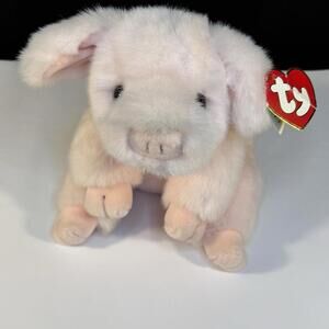 Ty Beanie Baby Tulip Pig Plush Old Classic 1995 Korea Pink 16" Brand New!